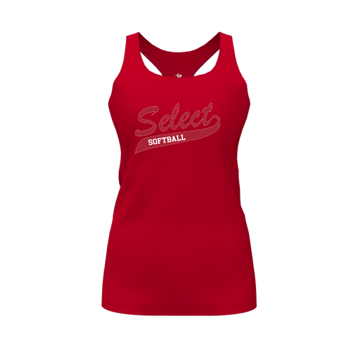 [FT0TRBRD-FYS-LOGO1] Decker Racerback Tank Top (Female Youth S, Red, Logo 1)