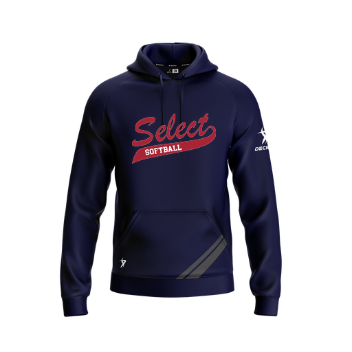 [FOLHSMNV-YXS-LOGO1] Decker Summit Hoodie (Youth XS, Navy, Logo 1)