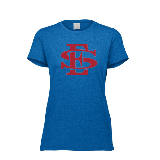 [FTSCUBRY-FAXS-LOGO2] Decker Women's Tri-Blend T-Shirt - Short Sleeve (Female Adult XS, Royal, Logo 2)