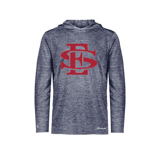 [FOLHCGNV-AS-LOGO2] Decker Men's Charge Hoodie (Adult S, Navy, Logo 2)