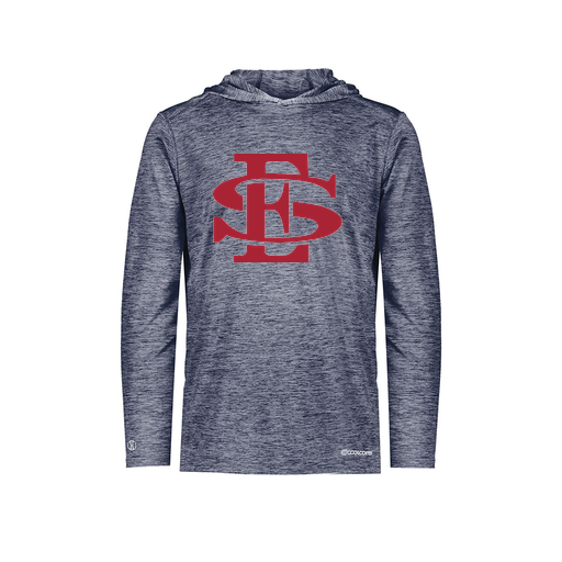 [FOLHCGNV-YS-LOGO2] Decker Youth Charge Hoodie (Youth S, Navy, Logo 2)