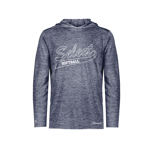 [FOLHCGNV-YS-LOGO3] Decker Youth Charge Hoodie (Youth S, Navy, Logo 3)