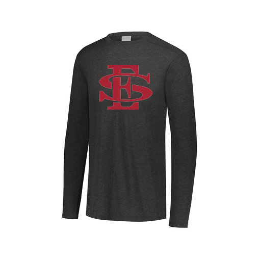 [FTLCUBBK-AXS-LOGO2] Decker Men's Tri-Blend T-Shirt - Long Sleeve (Adult XS, Black, Logo 2)