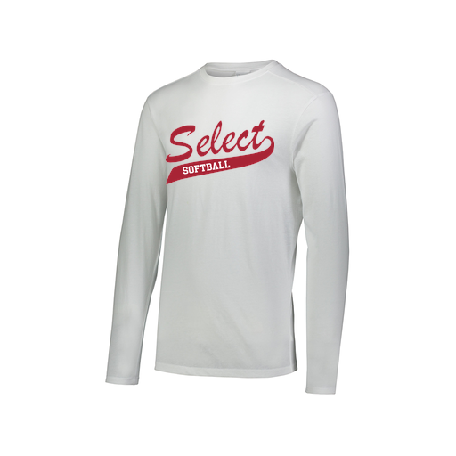 [FTLCUBWH-AXS-LOGO1] Decker Men's Tri-Blend T-Shirt - Long Sleeve (Adult XS, White, Logo 1)