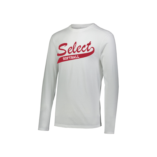 [FTLCUBWH-YS-LOGO1] Decker Youth Tri-Blend T-Shirt - Long Sleeve (Youth S, White, Logo 1)